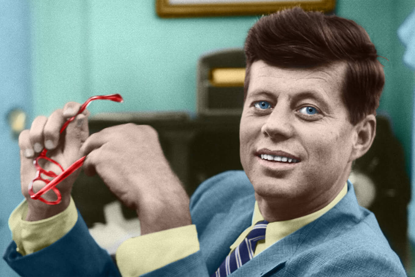 KRANZ-COLLINS_John-F-Kennedy-Colorrised